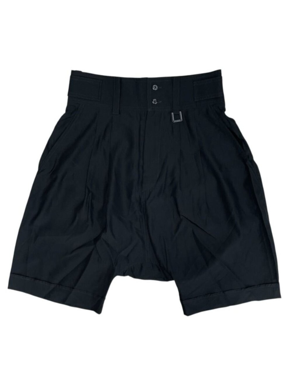 Louis Vuitton Sarouel Pants Shorts Silk Black Casual